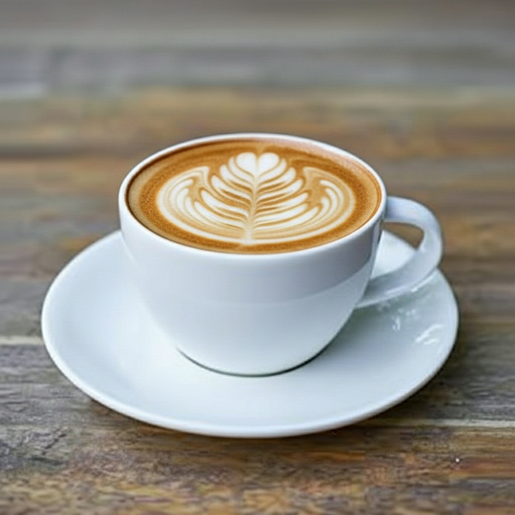 Signature Rose Latte served at The Rose Bar